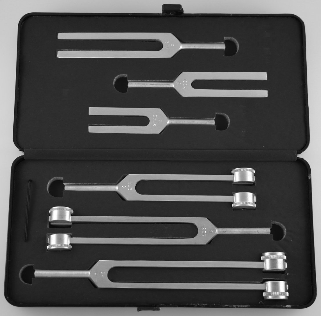6-Piece Tuning Fork Set for Music Therapy, Sound Healing & Chakra Balancing - Professional Grade Aluminum Forks for Musicians, Yoga & Meditation