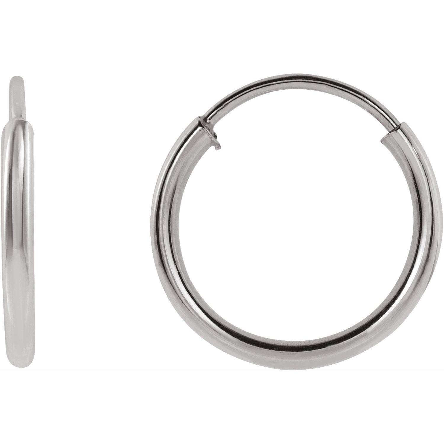14K Gold Tube Hoop Earrings for Women & Girls - Dainty Fine Jewelry Gifts for Birthday, Anniversary, Valentine's Day, Christmas & Mother's Day - Perfect for Everyday Wear, Date Nights & Special Occasions
