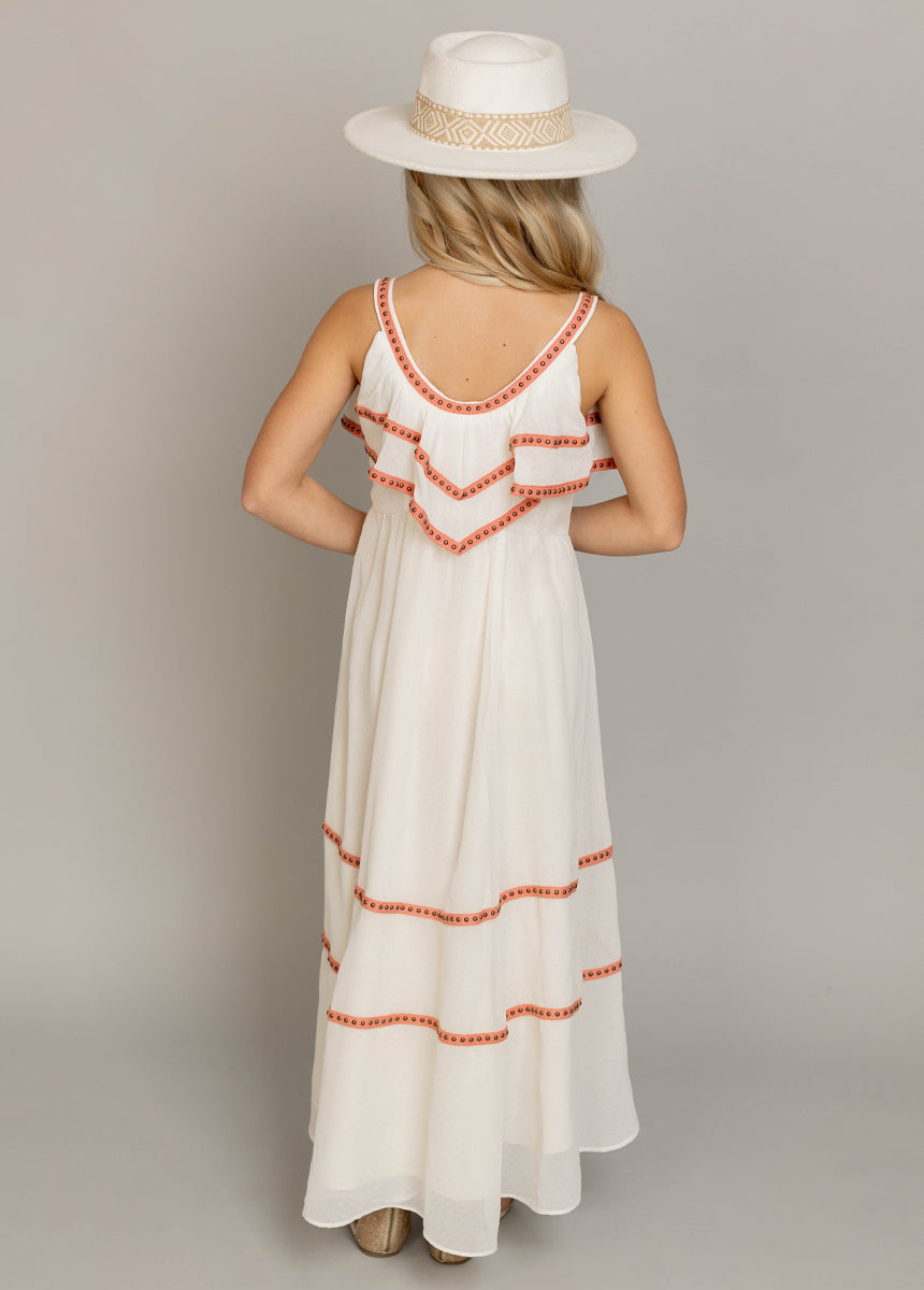 Bryanda Cream Dress for Women - Elegant & Comfortable Summer Casual Wear for Parties, Dates & Office