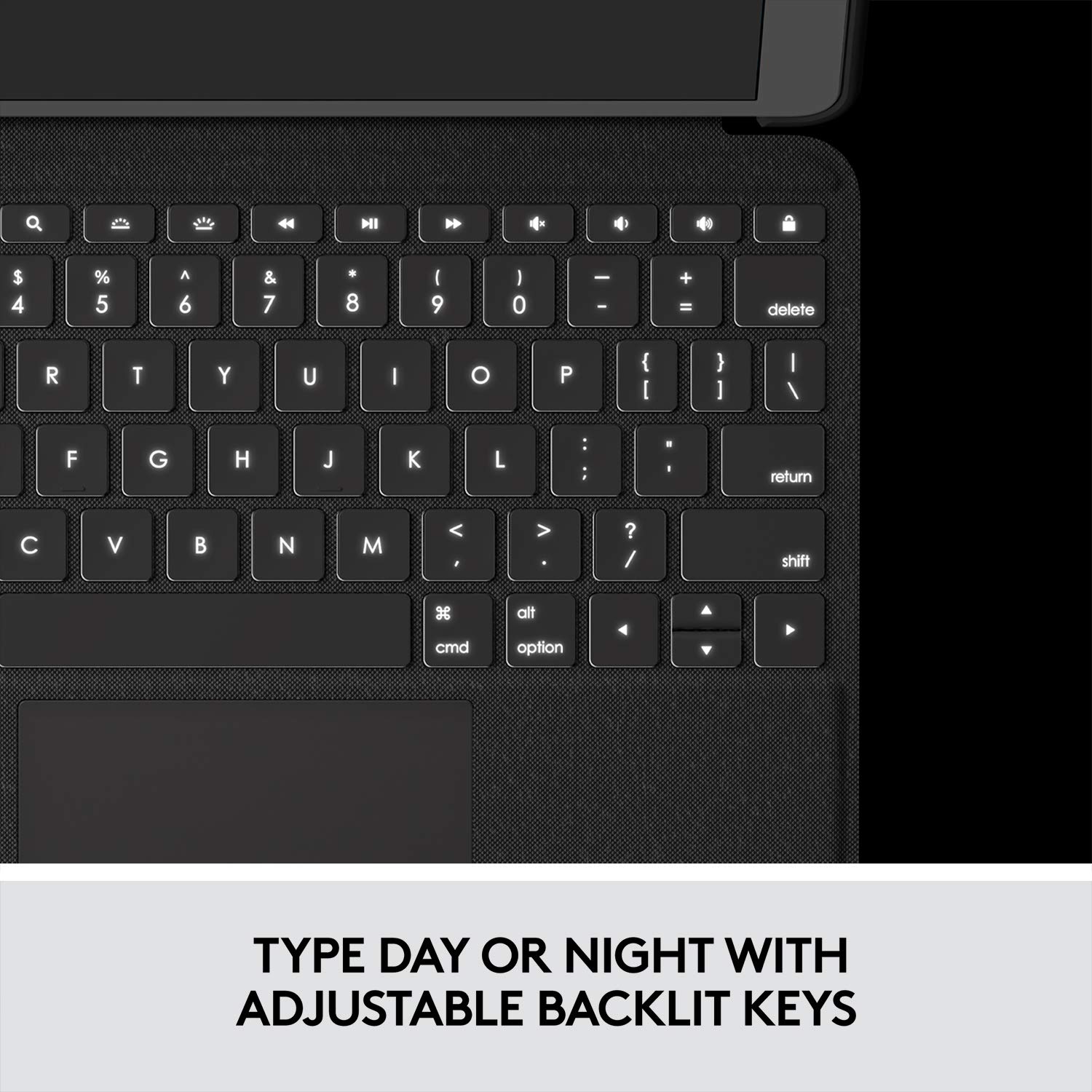 Logitech Folio Touch iPad Keyboard Case with Trackpad & Smart Connector - Compatible with iPad Air 11-inch (M2/M3) & 4th/5th Gen - Graphite - Perfect for Work, Study & Travel