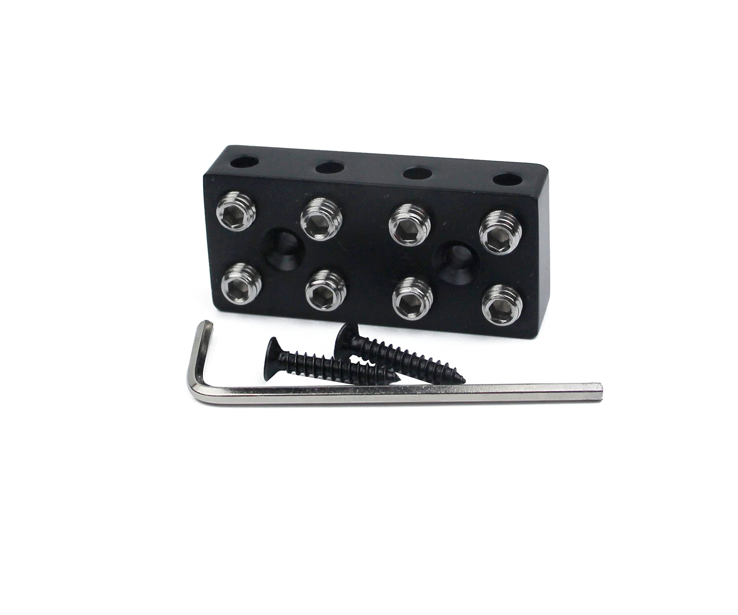 Guyker 4 String Headless Bass Bridge String Lock - Replacement Part for Electric Bass Guitar - Perfect for DIY Repairs & Upgrades