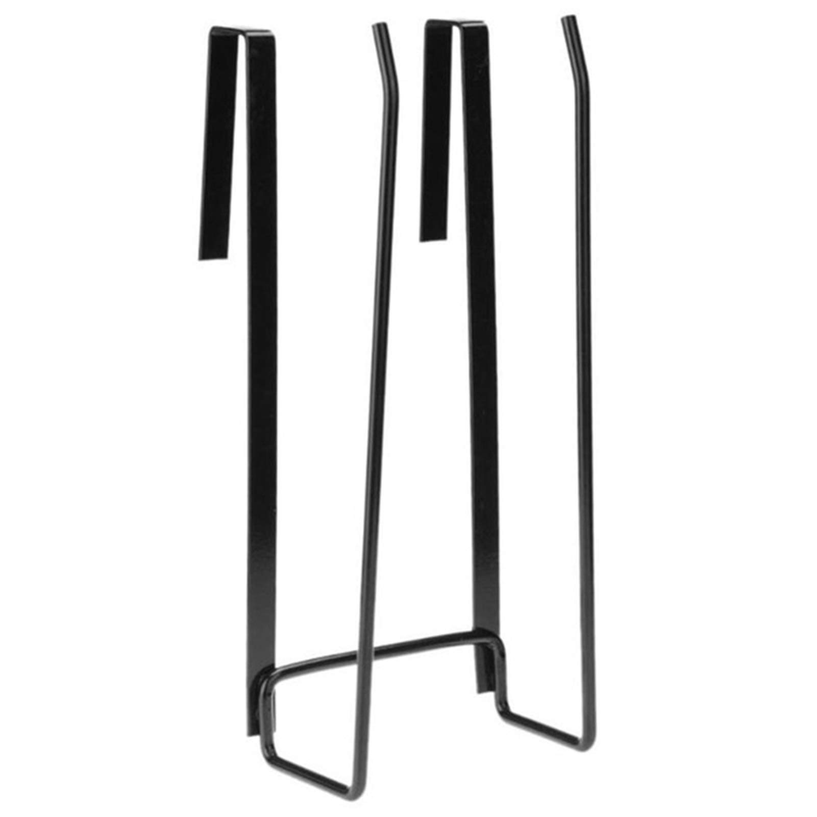 Durable Black Hanging Tissue Holder - Bathroom & Kitchen Toilet Paper Roll Dispenser, Towel Rack & Cabinet Door Hook for Home Organization (Black) - Perfect for Small Spaces, Apartments & RVs