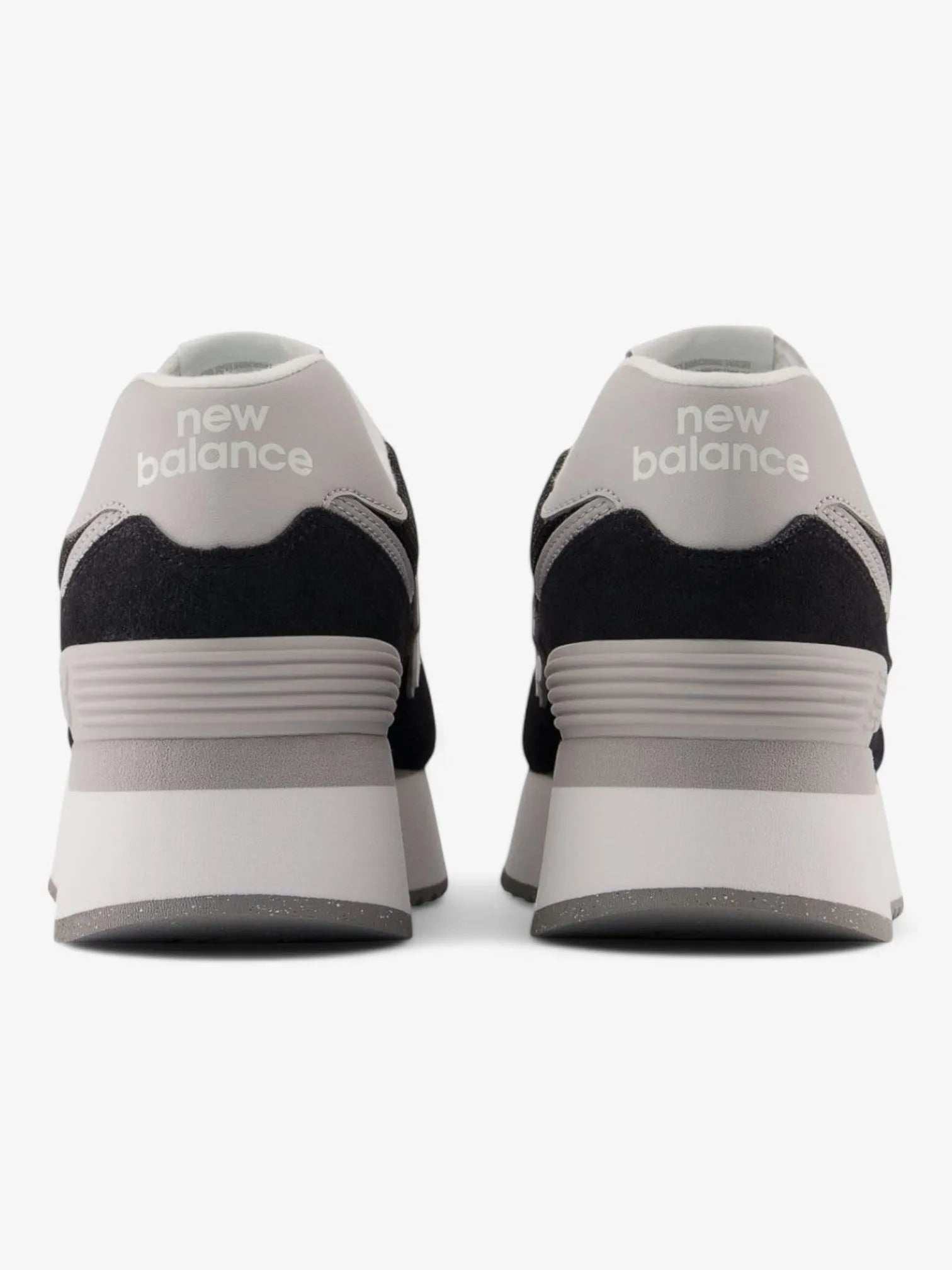 New Balance 574+ Women's Running Shoes - Black, Gray & White | Lightweight Comfort for Jogging, Gym & Everyday Wear