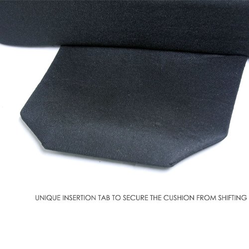 Ergonomic Orthopedic Wedge Car Seat & Office Chair Back Support Cushion with Lumbar Support - Breathable Comfort Twin Pack (Tan Leatherette) - Ideal for Long Driving, Work from Home & Back Pain Relief