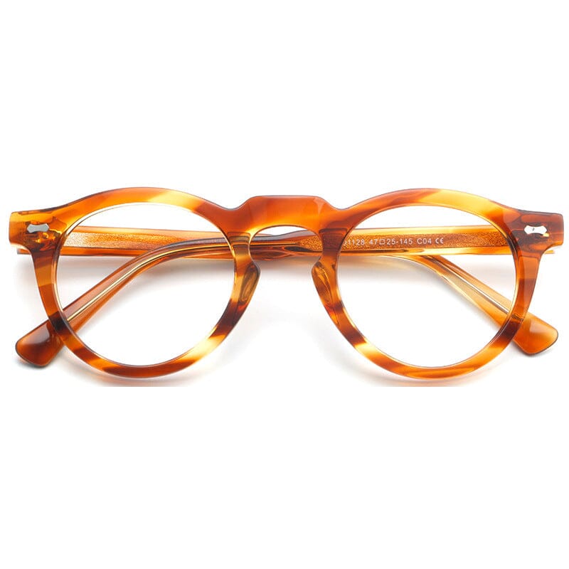 Vintage Acetate Eyeglass Frames - Classic Retro Style Unisex Glasses for Men & Women - Perfect for Reading, Fashion, and Everyday Wear