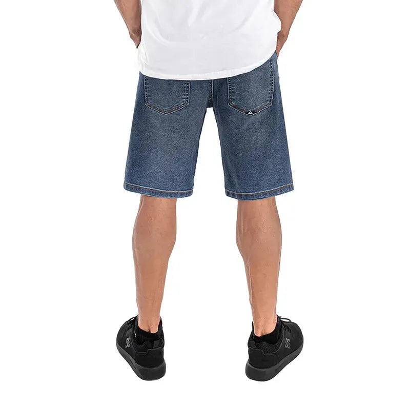 Quiksilver Men's Bermuda Slim Essentials Swim Trunks - Blue Azul - Quick-Dry, Comfort Fit for Beach, Pool & Vacation