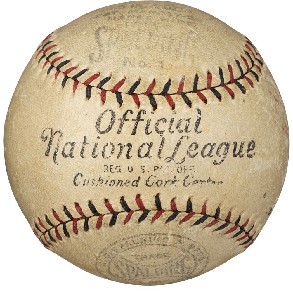 Authentic 1920s Babe Ruth & Lou Gehrig Signed New York Yankees Spalding NL Baseball with PSA/DNA LOA - Perfect for Baseball Memorabilia Collectors & Yankees Fans Display