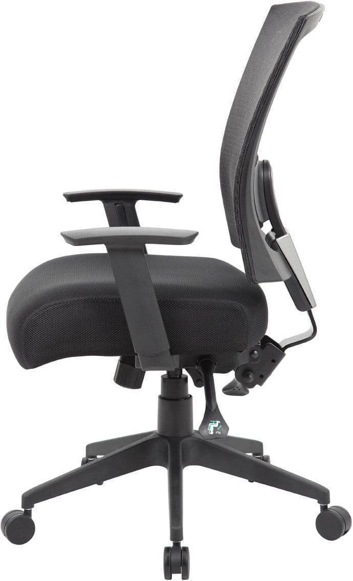 Boss Contract Mesh Back Task Chair [B6716 BK] - Ergonomic Office Chair for Home & Business Use - Comfortable Support for Long Hours of Work