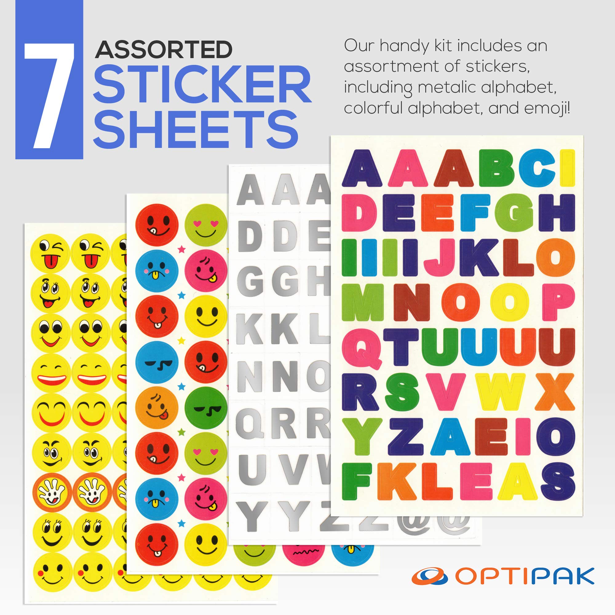 Personalized Face Mask Holder Case - Slim Plastic Storage Box for Disposable & Cloth Masks - Keep Face Coverings Clean & Organized - Includes Fun Decorative Stickers - 3 Pack White OptiPak - Perfect for Travel, School, Work & Daily Protection