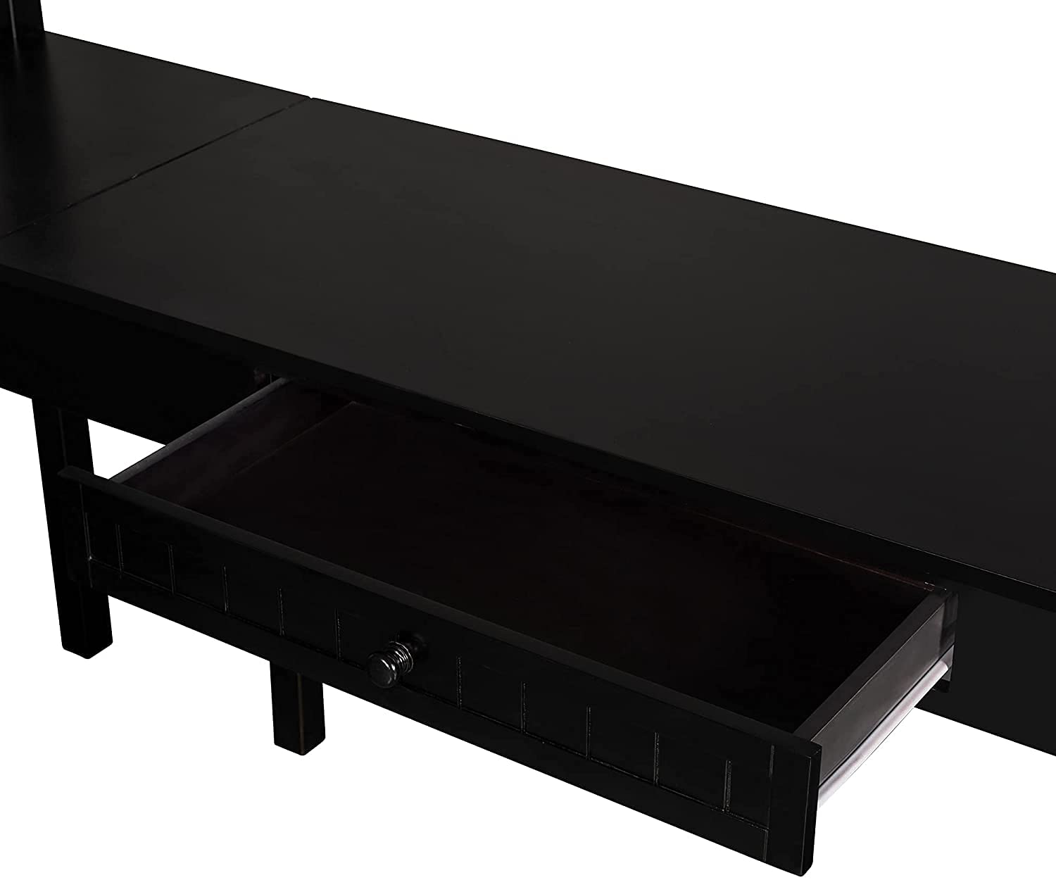 **Space-Saving Loft Bed with Desk & Storage - Twin Size Wooden Loft Bed with Drawers, Cabinet & Shelves - Kids Study & Sleep Solution (Espresso Finish, No Box Spring Needed) - Perfect for Small Bedrooms, Dorms & Apartments**