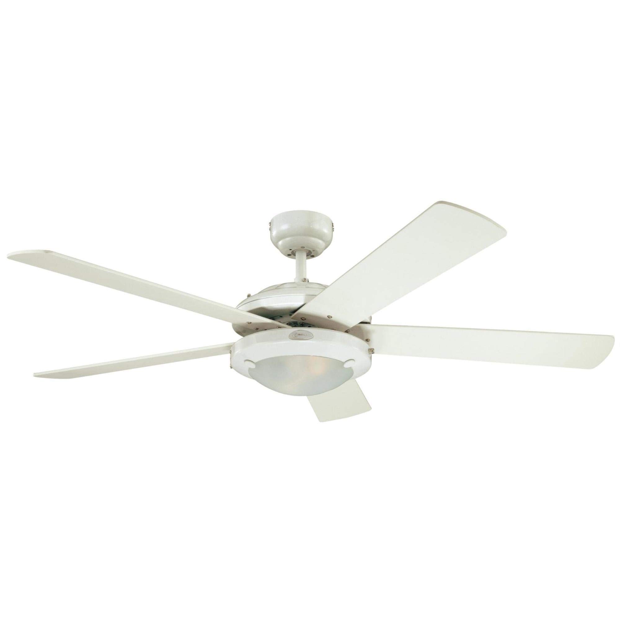 Westinghouse 7233600 Comet Indoor Ceiling Fan with Light Kit, White - Perfect for Bedroom, Living Room & Office Cooling & Lighting
