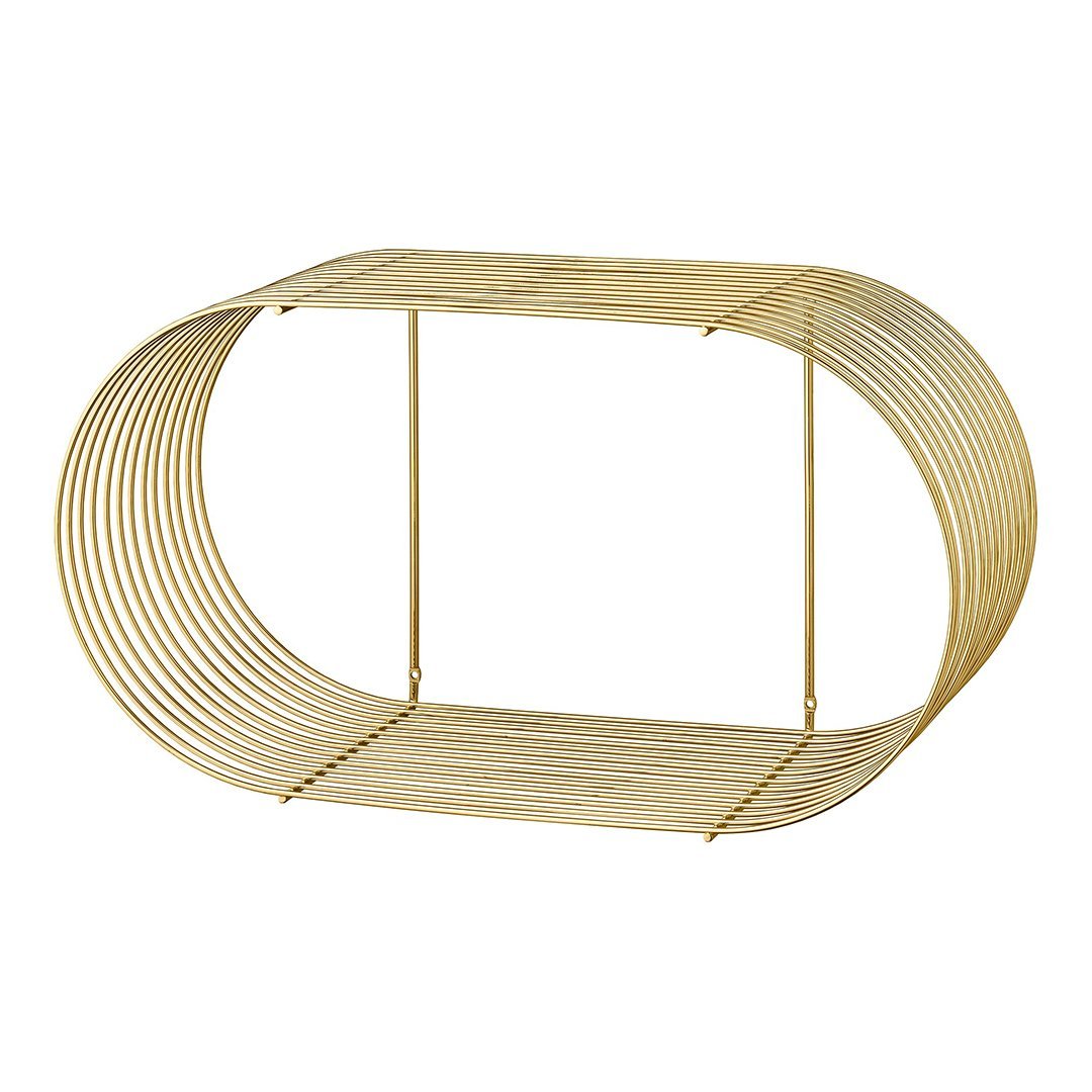 Curved Wall Shelf - Modern Floating Shelves for Home Decor, Bathroom & Kitchen Storage | Perfect for Displaying Books, Plants & Decorative Items