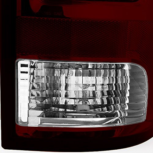 AKKON Black Headlights & Dark Red Smoked Tail Lights 4pcs Combo for 2009-2018 Dodge Ram 1500 | 2010-2018 Ram 2500/3500 Pickup Trucks - Upgrade Your Truck's Style & Night Visibility for Off-Roading and Daily Driving