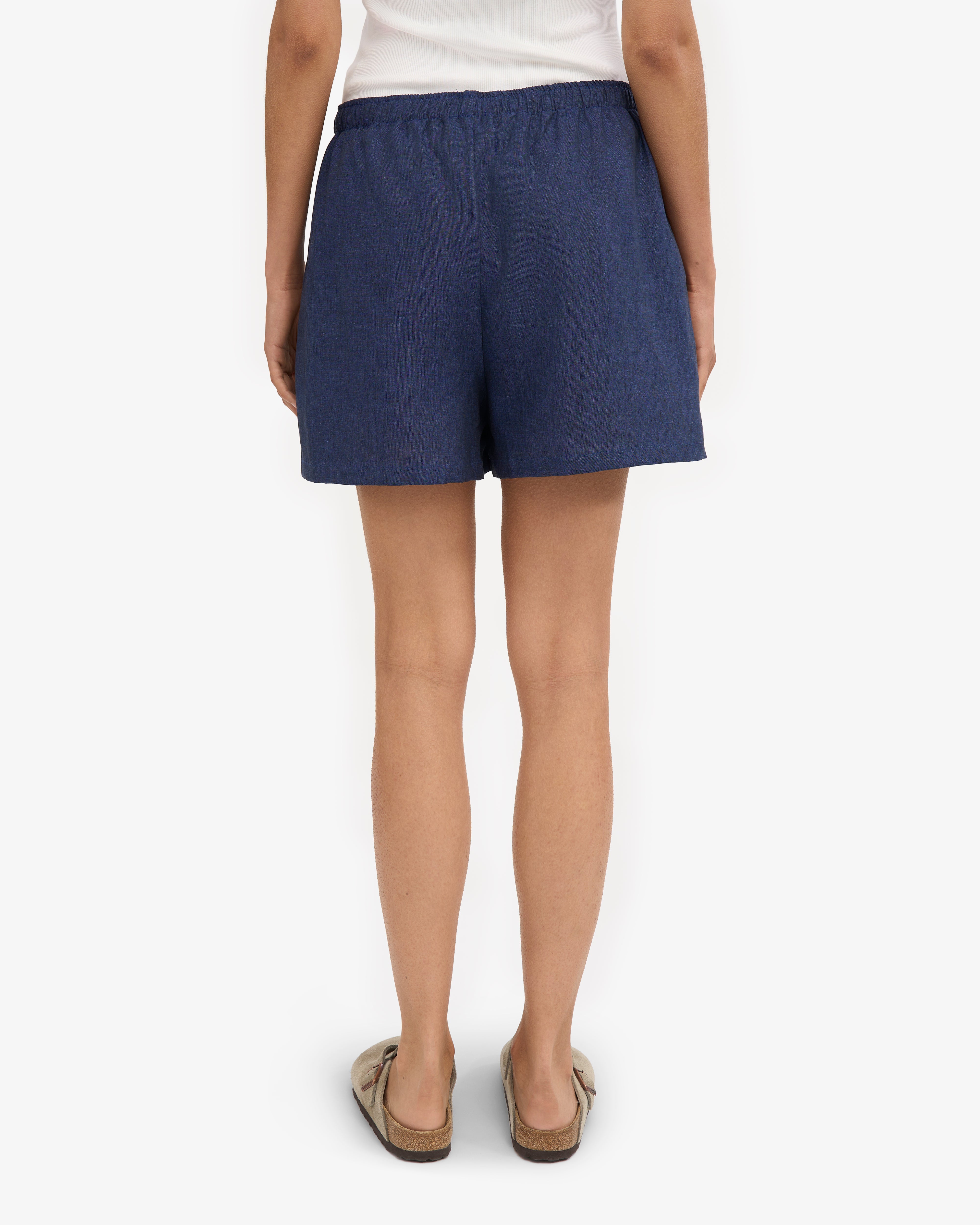 Soft Lavender Linen Shorts for Women - Breathable & Comfortable Summer Casual Wear - Perfect for Beach, Travel & Relaxing Outdoors