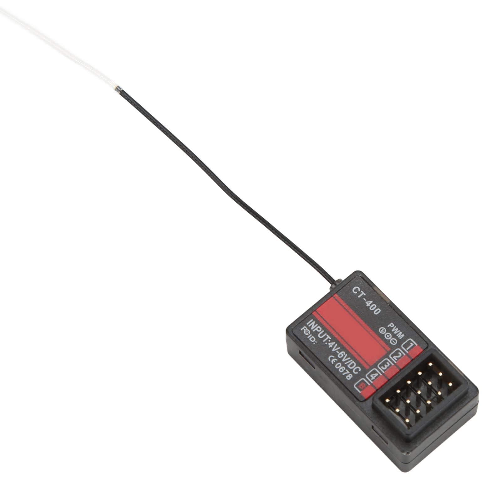 HOTRC CT-400 RC Receiver - High Quality Plastic Remote Control Receiver for HOTRC CT-400 - Compatible with RC Cars, Drones, and Boats