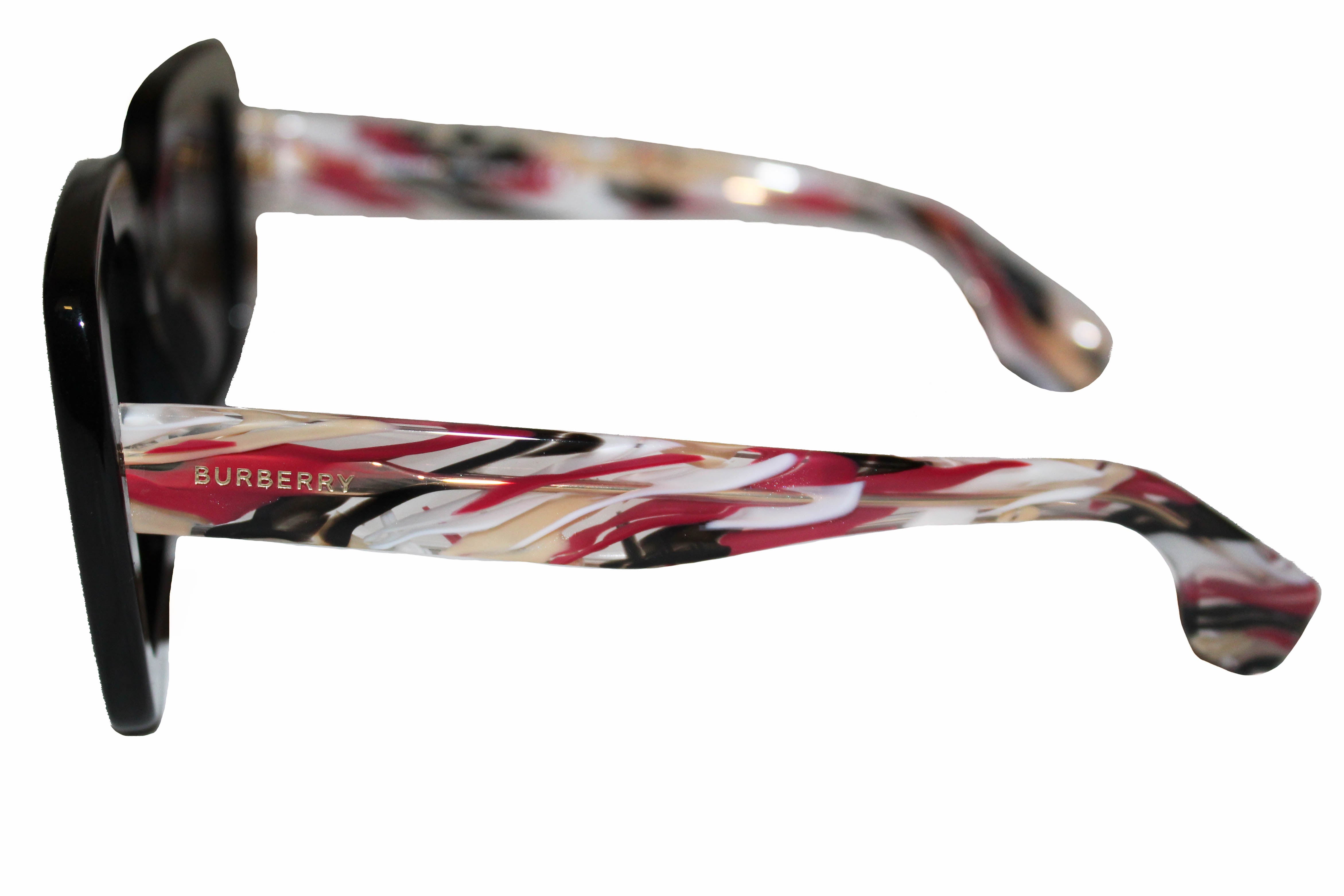 Authentic Burberry B4284 Oversized Black Square Frame Sunglasses for Women & Men - UV Protection, Luxury Fashion Accessory for Outdoor, Travel & Driving