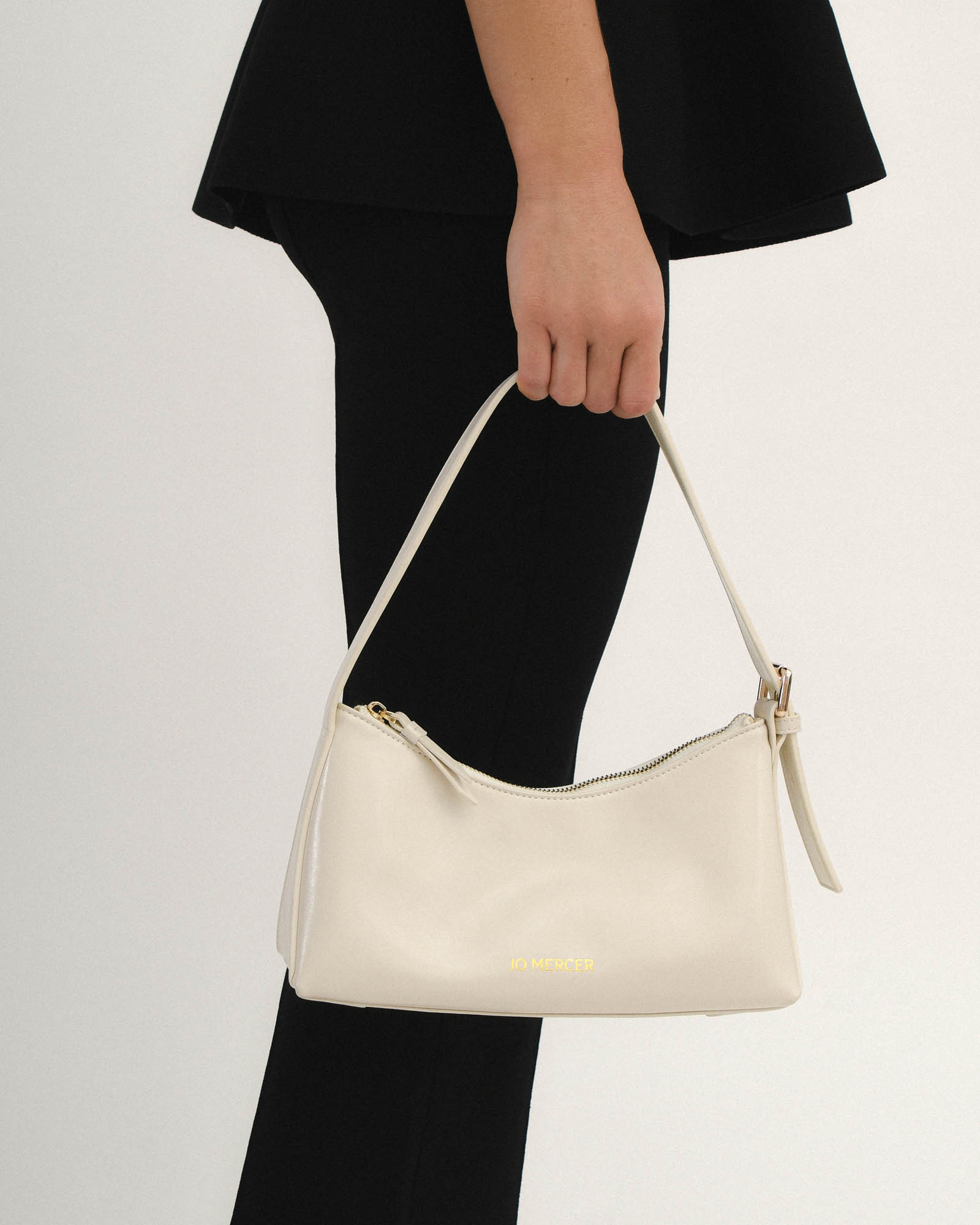 Arlo Shoulder Bag - Premium Off-White Leather Crossbody Purse for Women | Perfect for Work, Travel & Everyday Use