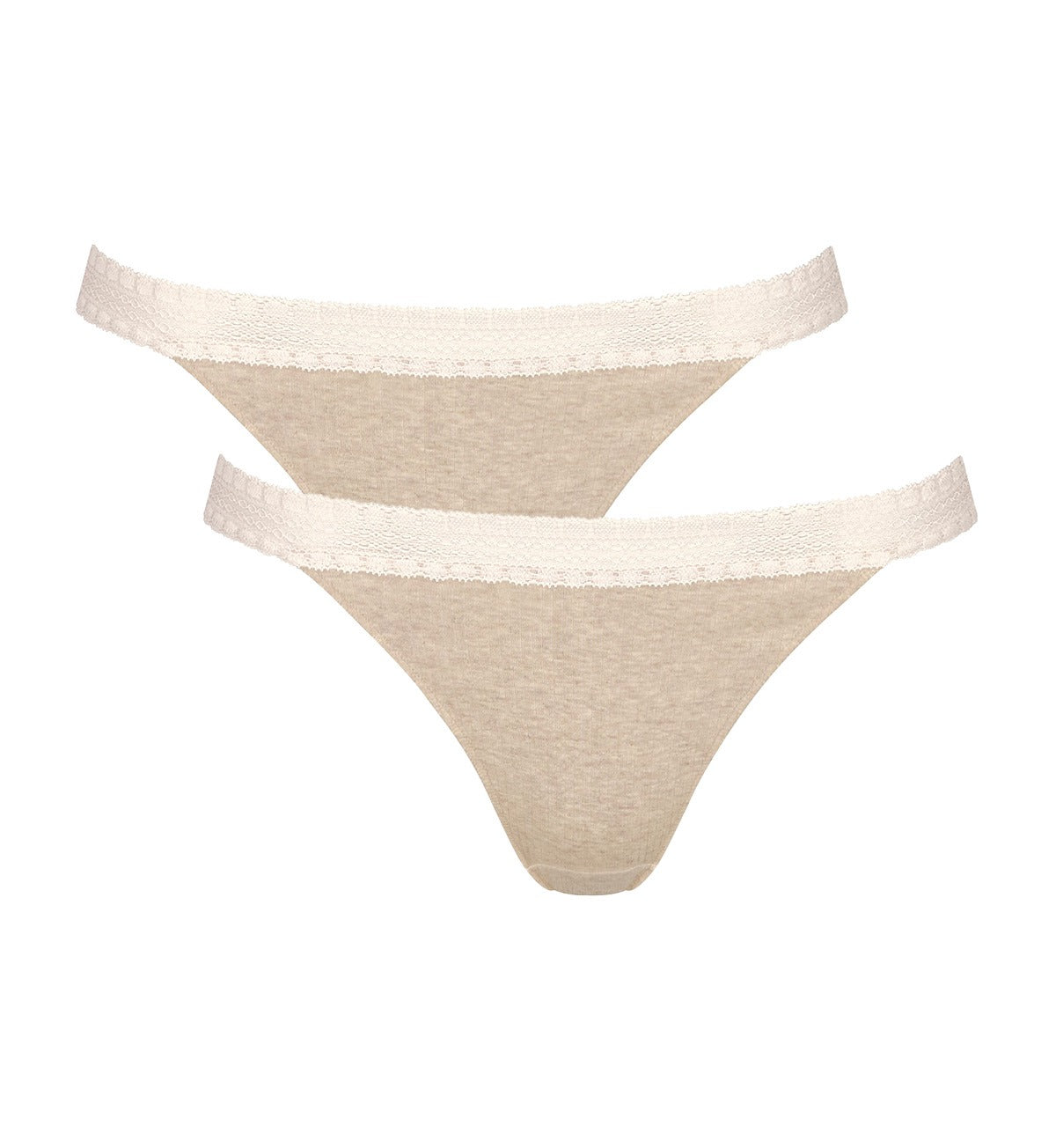 SLOGGI GO RIBBED CONSIDERED TANGA 2-Pack - Comfortable Cotton Underwear for Women - Perfect for Everyday Wear, Yoga & Lounge