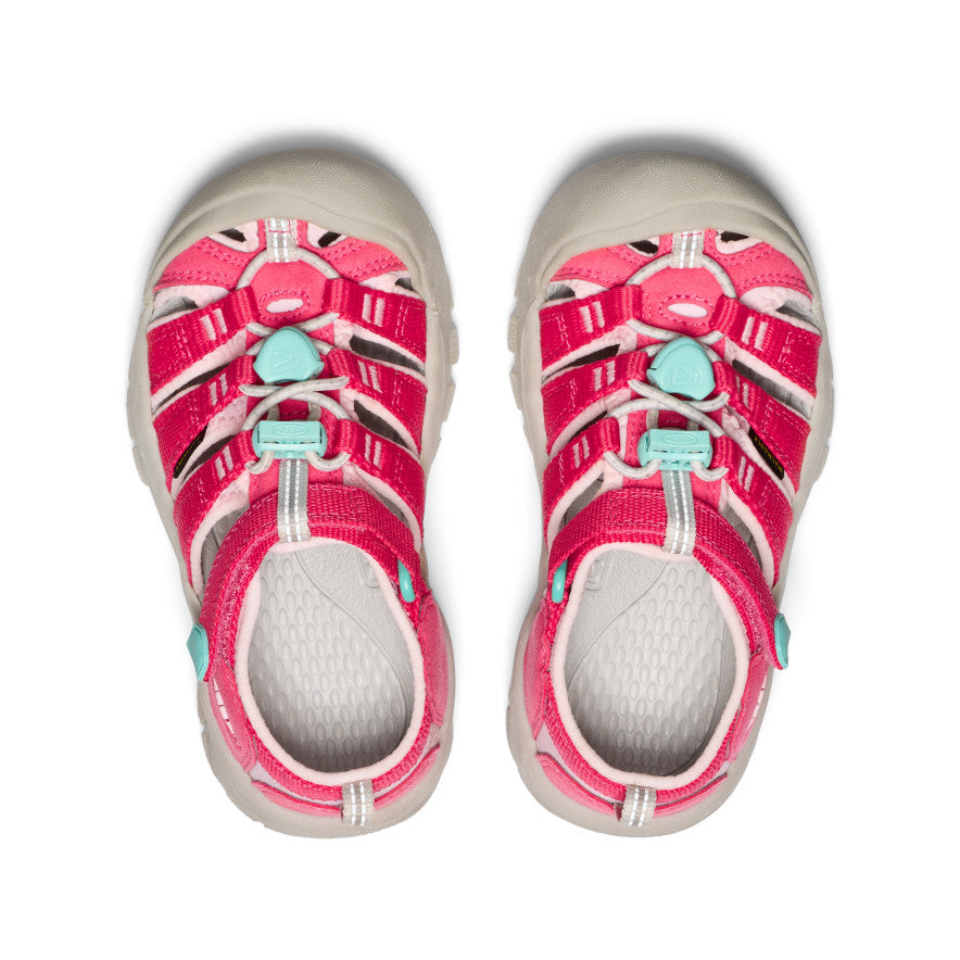 Little Kids' Newport H2 Sandals | Water Shoes for Toddlers & Preschoolers - Raspberry/Giggle Pink | Perfect for Beach, Pool & Outdoor Play