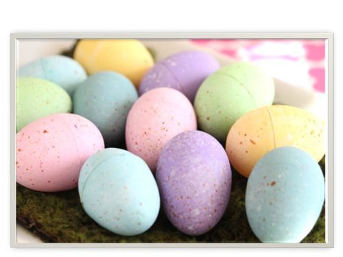 Colorful Easter Egg Shaped Sidewalk Chalk - 12 Pieces (6 Eggs x 2 Packs) for Kids Outdoor Play, Easter Egg Hunts & Spring Decorations