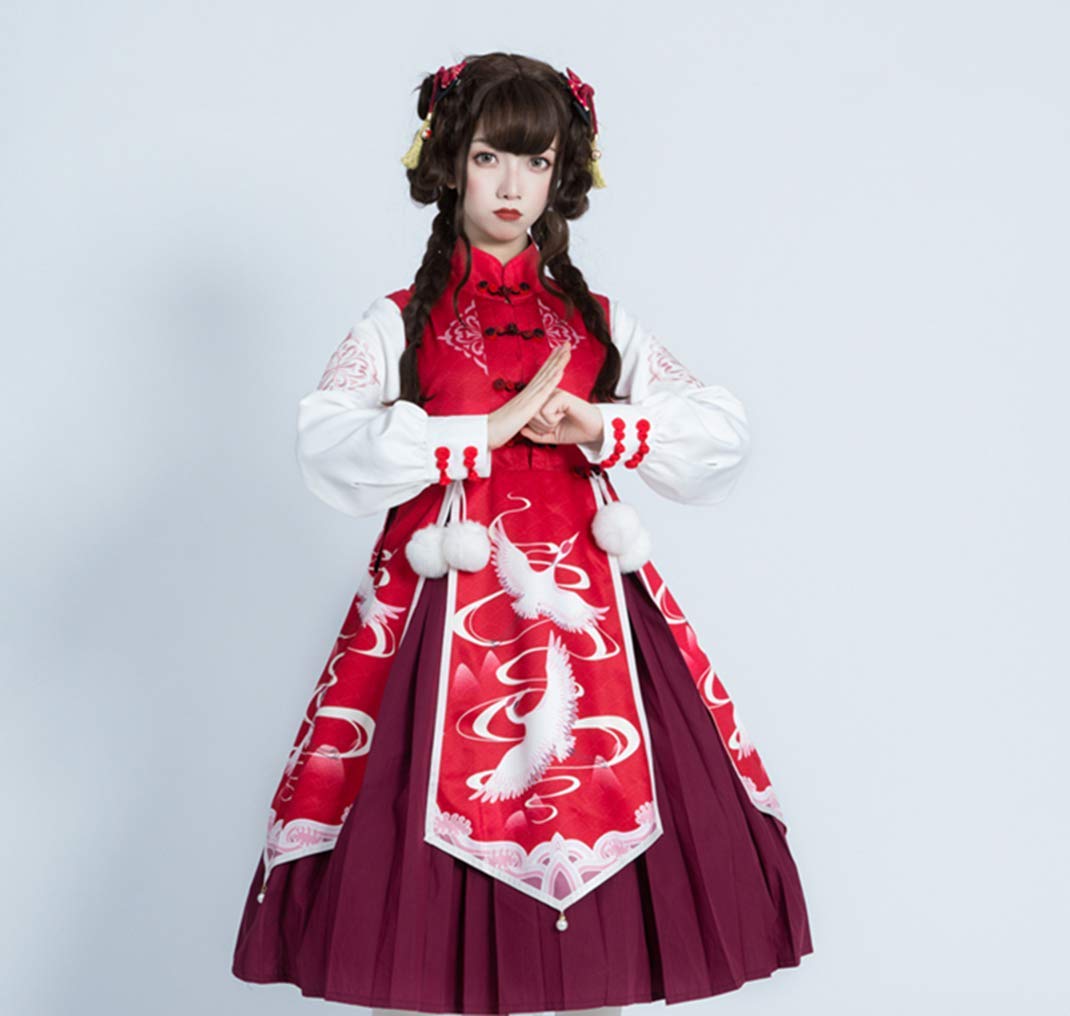 Lolita Daily Dress - Soft Girl Lolita Fashion Dress with Full Jacket for Autumn and Winter | Kawaii Gothic Lolita Outfit for Cosplay, Tea Parties & Special Occasions