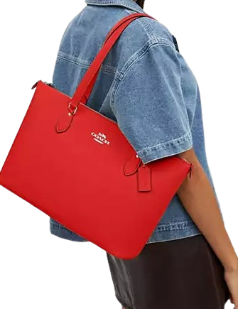 Coach Gallery Tote Bag for Women - Genuine Leather Designer Handbag - Spacious Work Tote & Everyday Purse for Office, Travel & Shopping