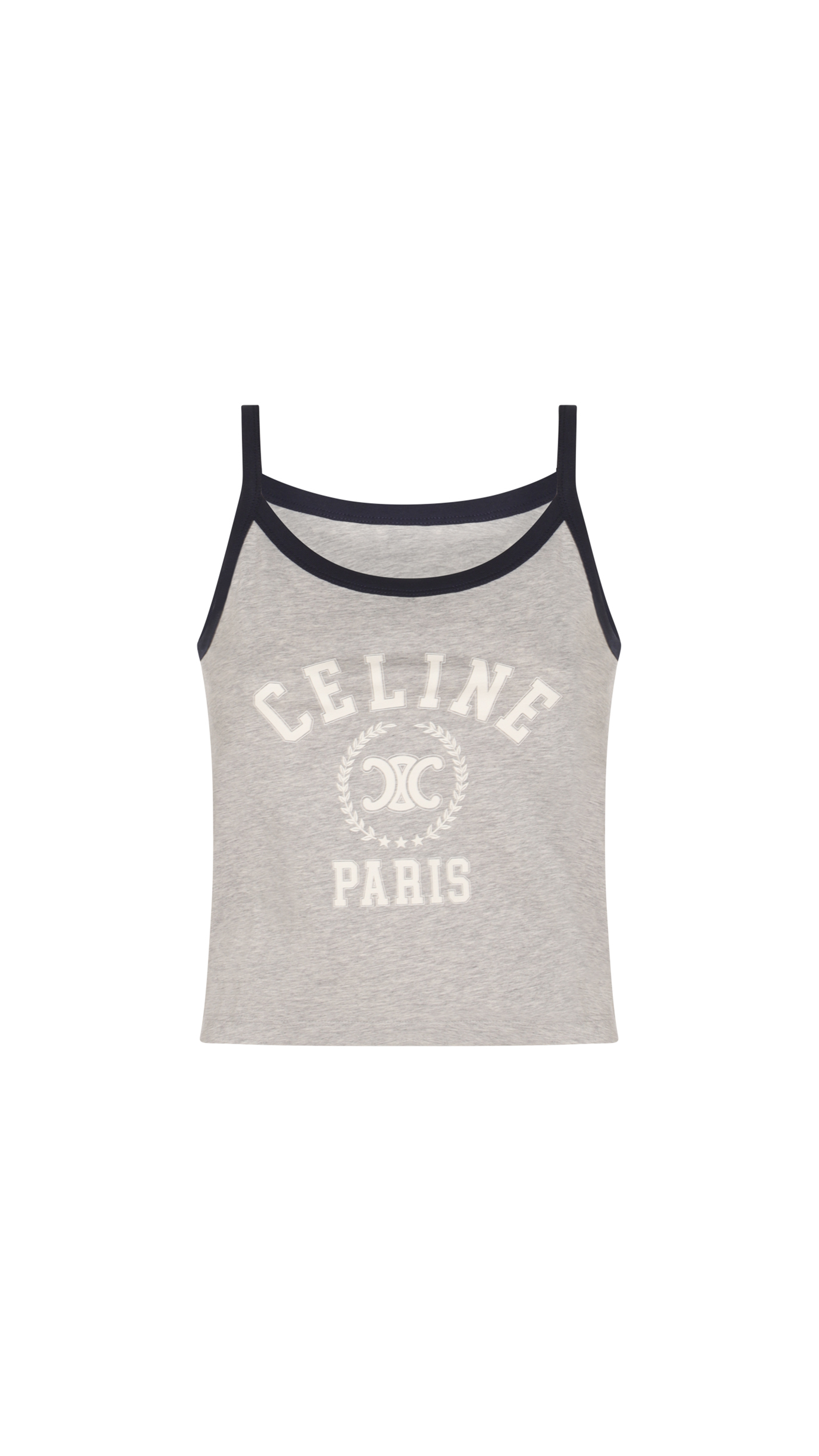 Men's Vintage Cotton Jersey Tank Top - Soft Breathable Sleeveless Shirt in Grey Mélange & Navy | Gym Workout, Beachwear, Casual Summer Outfits