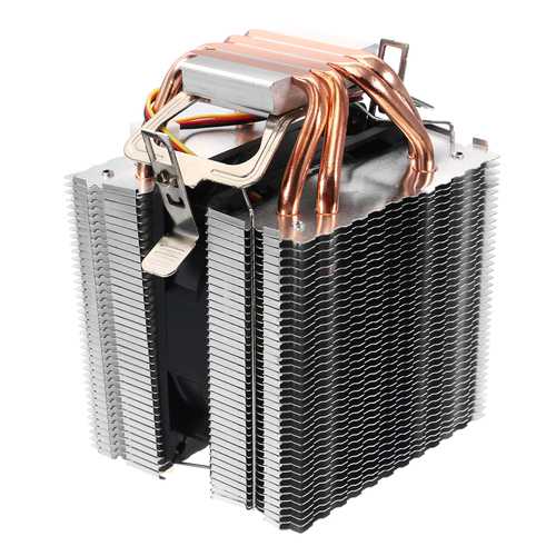 12V DC 3Pin/4Pin 2200RPM CPU Cooling Fan with Heat Sink - Compatible with Intel & AMD Processors - Perfect for PC Gaming, Desktop Computers and Workstation Cooling Systems