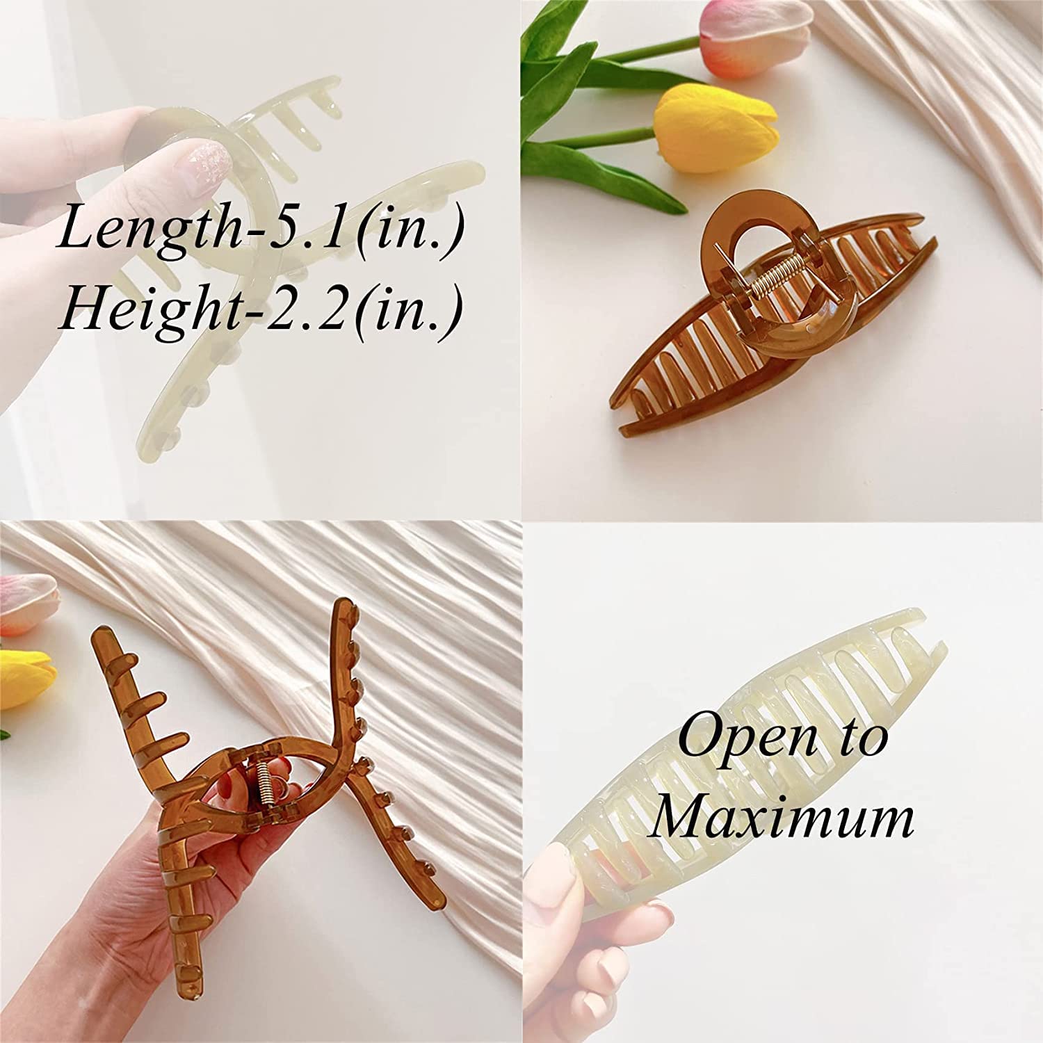APPSAMBR Large Butterfly Hair Clips for Women - 4.1