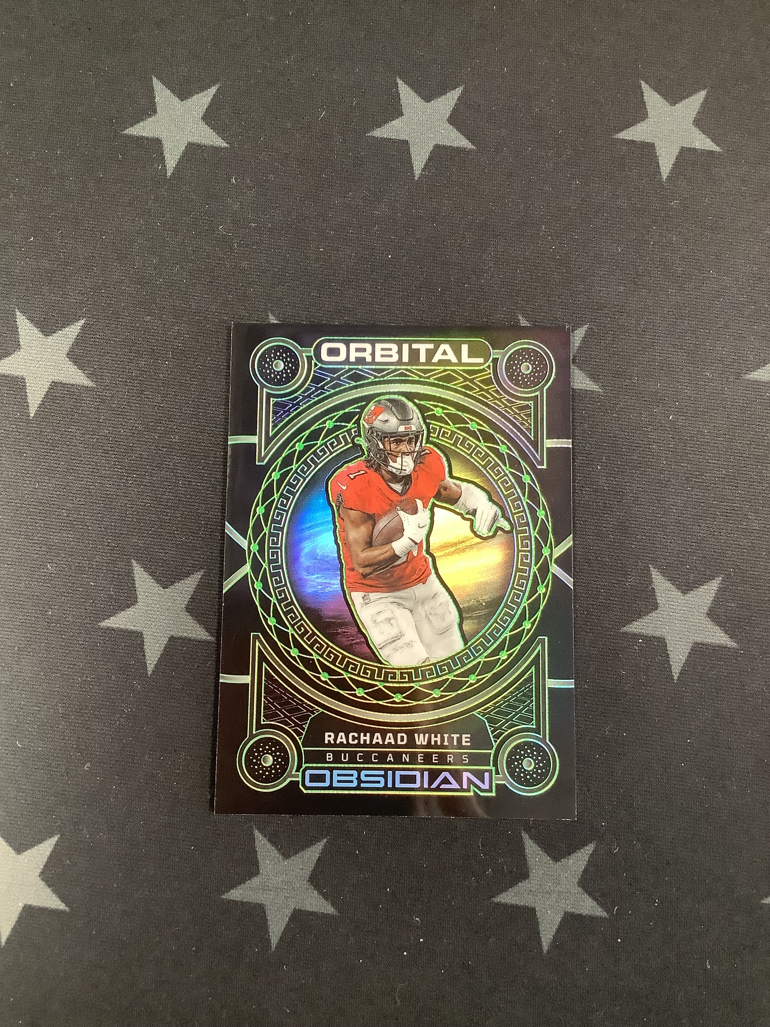 2024 Panini Obsidian Football Rachaad White #22/35 - Rare Collectible Trading Card for NFL Fans & Sports Memorabilia Collectors - Perfect for Display, Gifts, and Investment