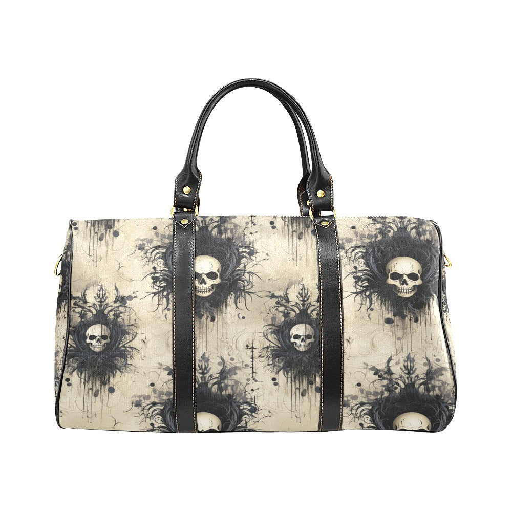 Gothic Skull Large Travel Bag - Stylish Durable Carry-On Luggage for Women & Men | Perfect for Weekend Trips, Gym, Work & Gothic Fashion Lovers