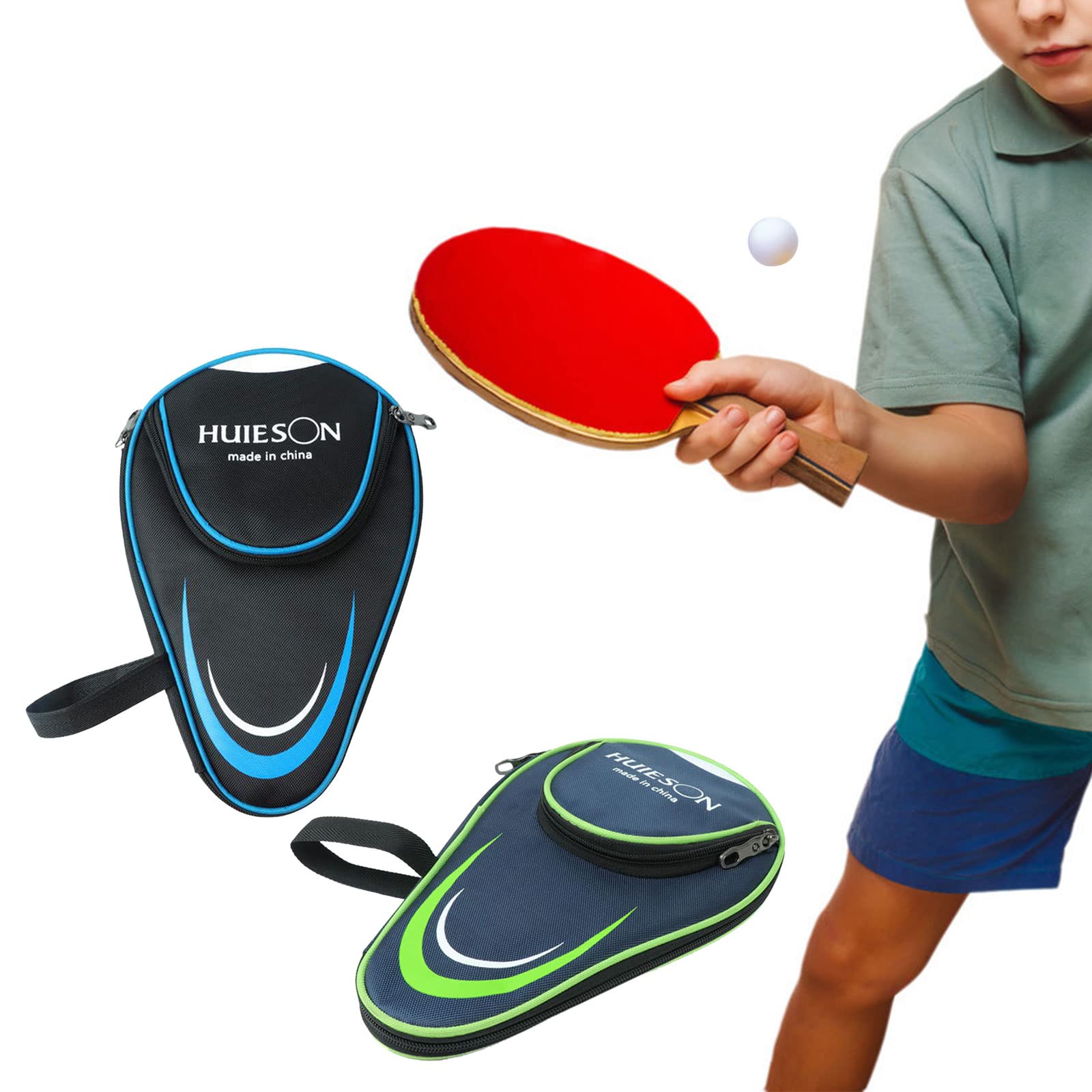 Premium Table Tennis Racket with Zippered Hard Case - Professional Ping Pong Paddle for Indoor/Outdoor Play, Training & Tournament Use