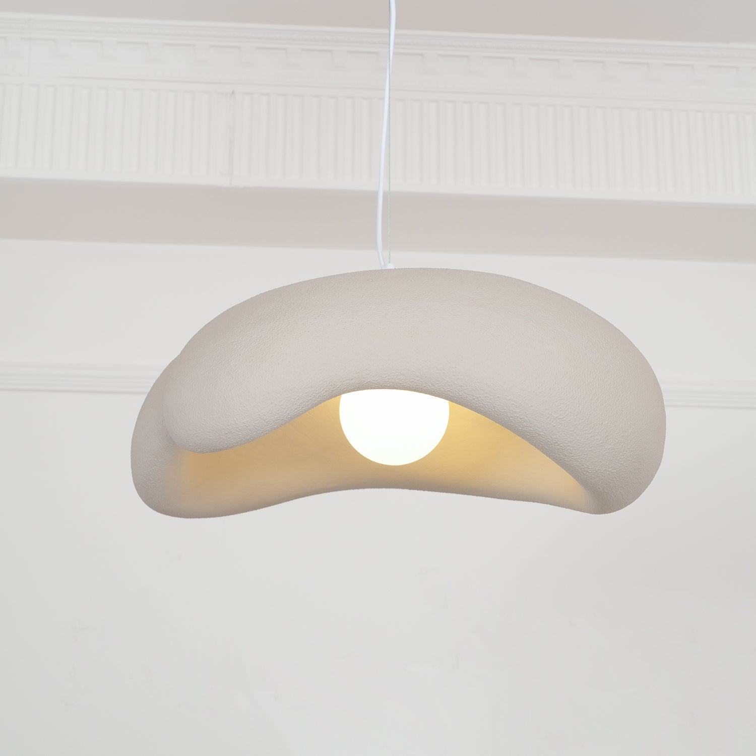 Eterna Wabi Sabi Pendant Light - Handmade Japanese Style Hanging Lamp for Dining Room, Kitchen Island, or Bedroom Decor