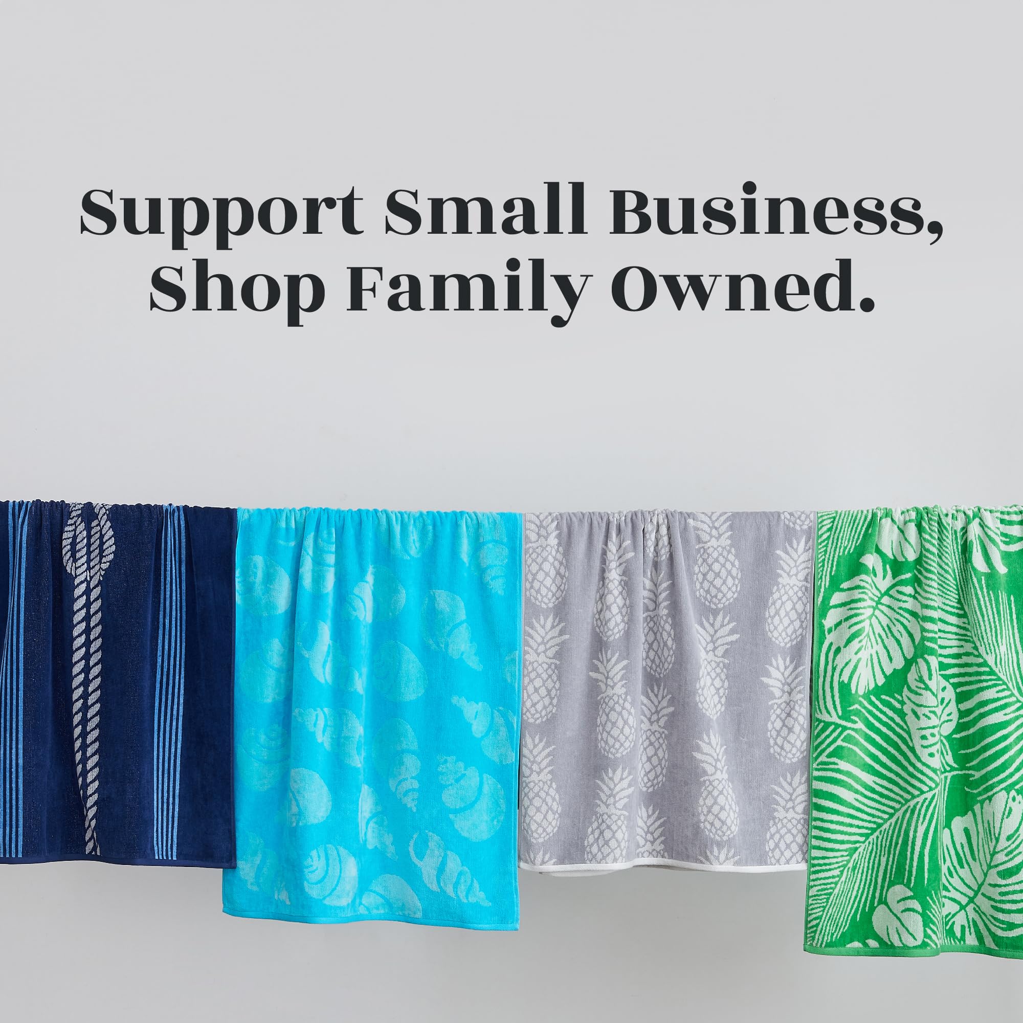 Great Bay Home 100% Cotton Beach Towels - 2 Pack 30x60 Inch Ultra Absorbent Quick Dry Bath Towels for Adults & Kids | Soft Pool, Beach, Gym & Spa Towels (Navy/Royal Blue Knot & Stripe) | Perfect for Swimming, Sunbathing & Travel