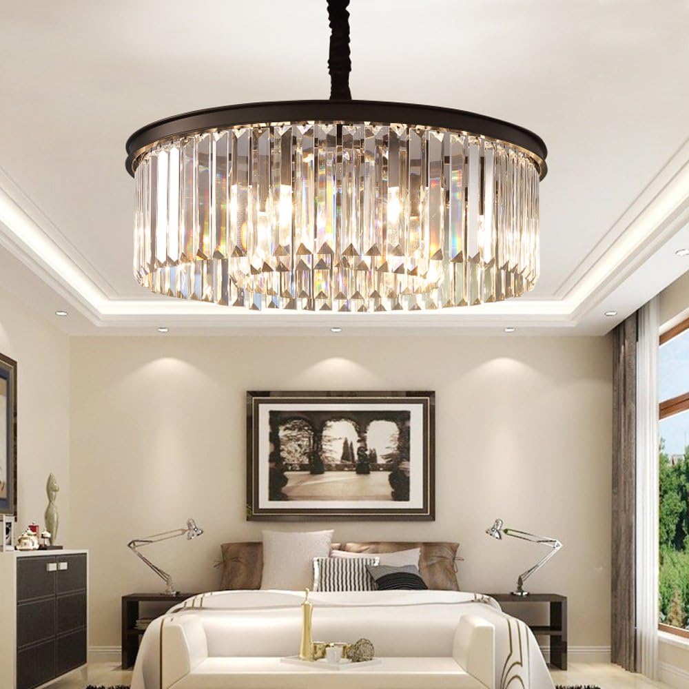 Modern Crystal Chandelier - 21.6