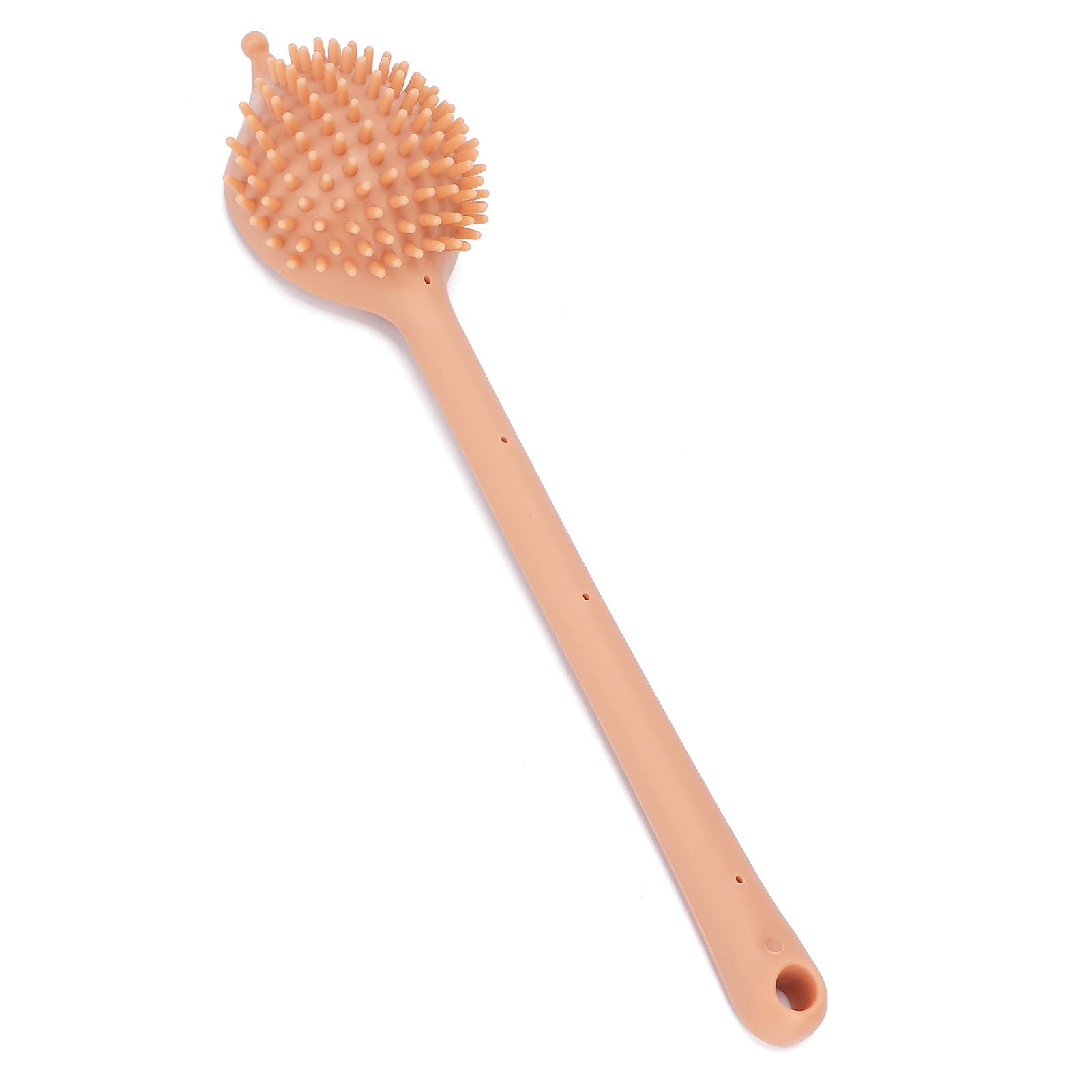 Double Sided Meridian Massage Hammer Stick - Silicone Body Pat Massager for Men & Women to Relieve Muscle Fatigue & Stress | Perfect for Post-Workout Recovery, Office Relaxation & Home Spa (Khaki)