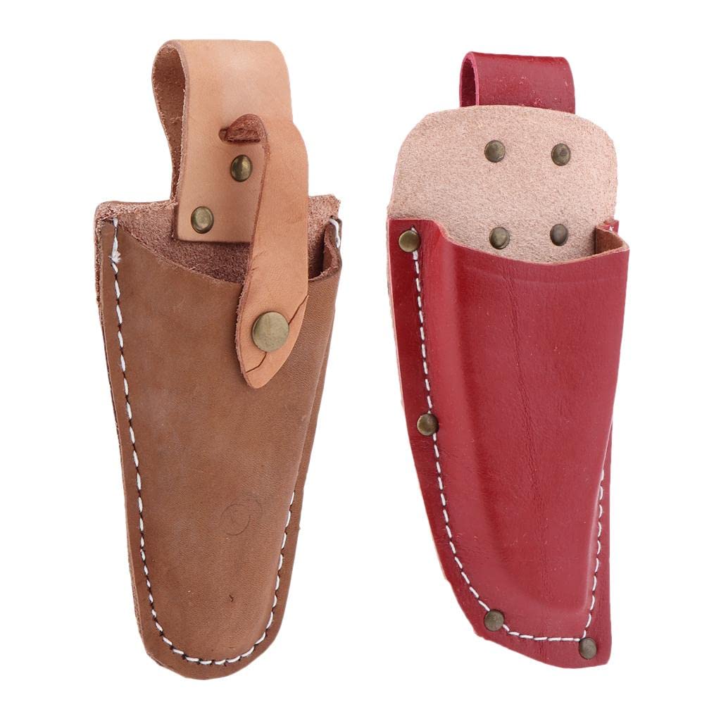 2-Pack Heavy Duty Electrician Tool Pouch - Durable Technician Tool Belt Holder with Multiple Pockets for Electrical Maintenance, Carpentry & Framing Work (Brown) - Ideal for Electricians, Carpenters & Construction Workers