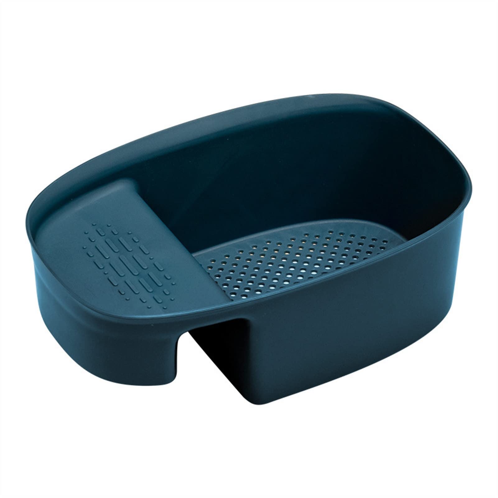 NFEGSIYA Saddle-Shaped Kitchen Drain Basket - Food Residue Filter & Storage Rack for Sink, Multifunctional Household Kitchen Organizer (Green) - Perfect for Washing Vegetables, Draining Pasta & Keeping Countertops Clean