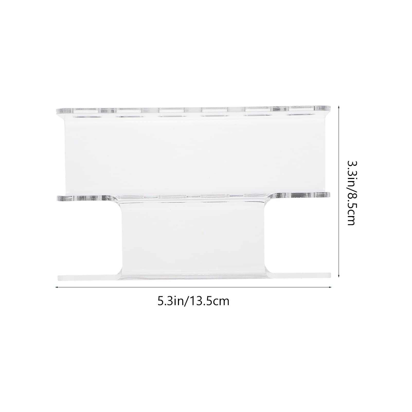 1pc Clear Acrylic Storage Rack for Eyelash Extension Tweezers - Professional Lash Tool Organizer with Trays - Perfect for Salon, Spa & Home Use
