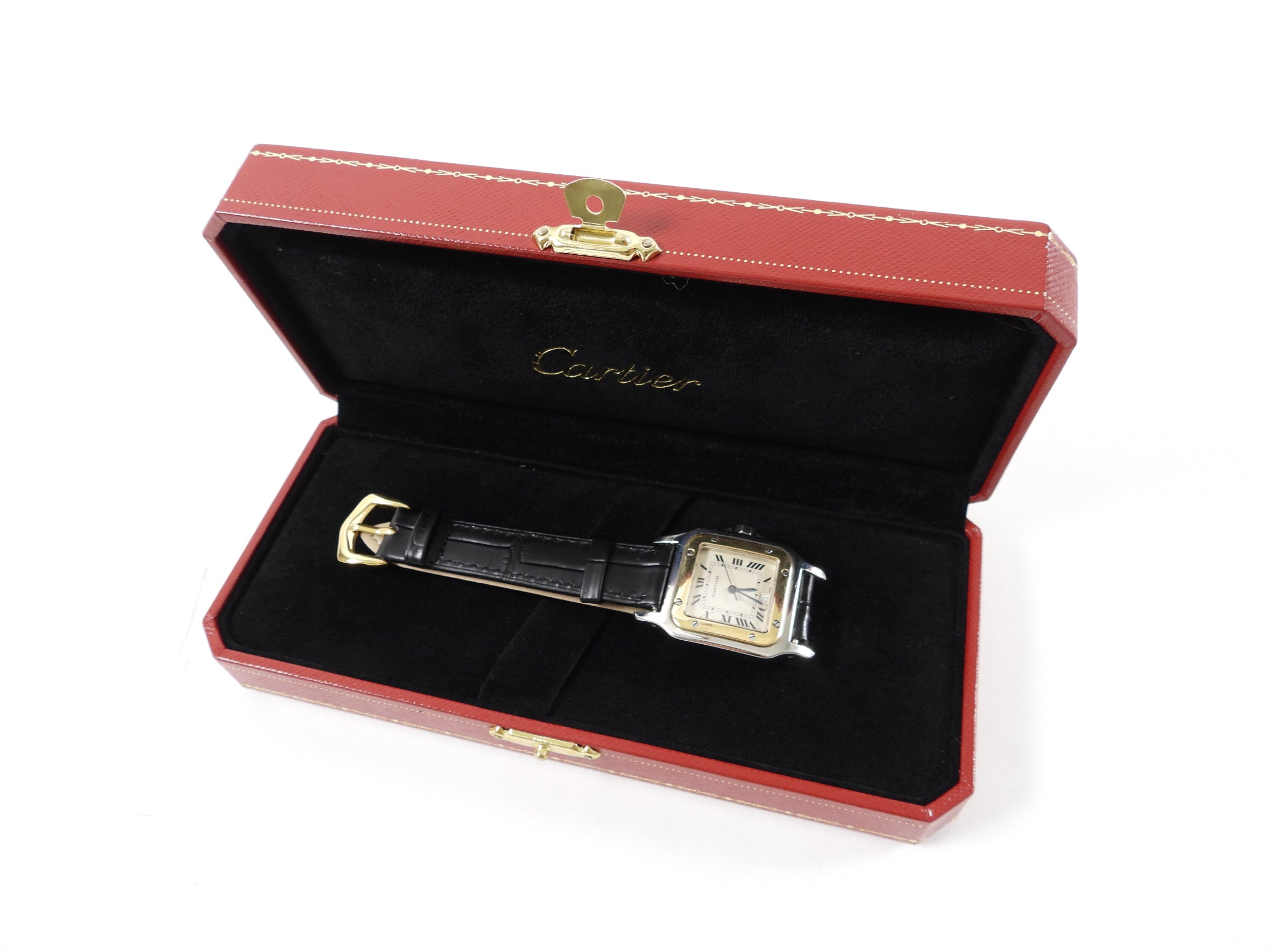 Cartier Santos Galbee Two-Tone 29mm Watch - Luxury Stainless Steel & Gold Automatic Watch for Men - Perfect for Business Meetings, Formal Events & Special Occasions