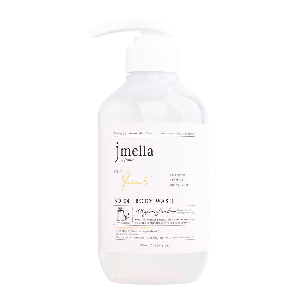 JMella Luxurious Fragrance Body Wash - Queen 04 Scent, 16.9oz (500ml) for Women | Hydrating & Moisturizing Shower Gel | Perfect for Daily Use, Spa Days & Gift Giving (Item#716802)