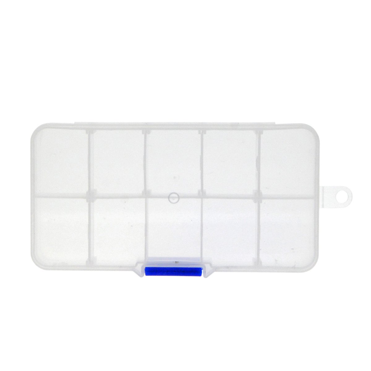 10-Pack Clear Plastic Storage Box with Adjustable Dividers - 5 x 2.5 Inch Craft Organizer for Jewelry, Beads & Small Parts | Perfect for DIY Crafts, Fishing Tackle & Office Supplies Organization