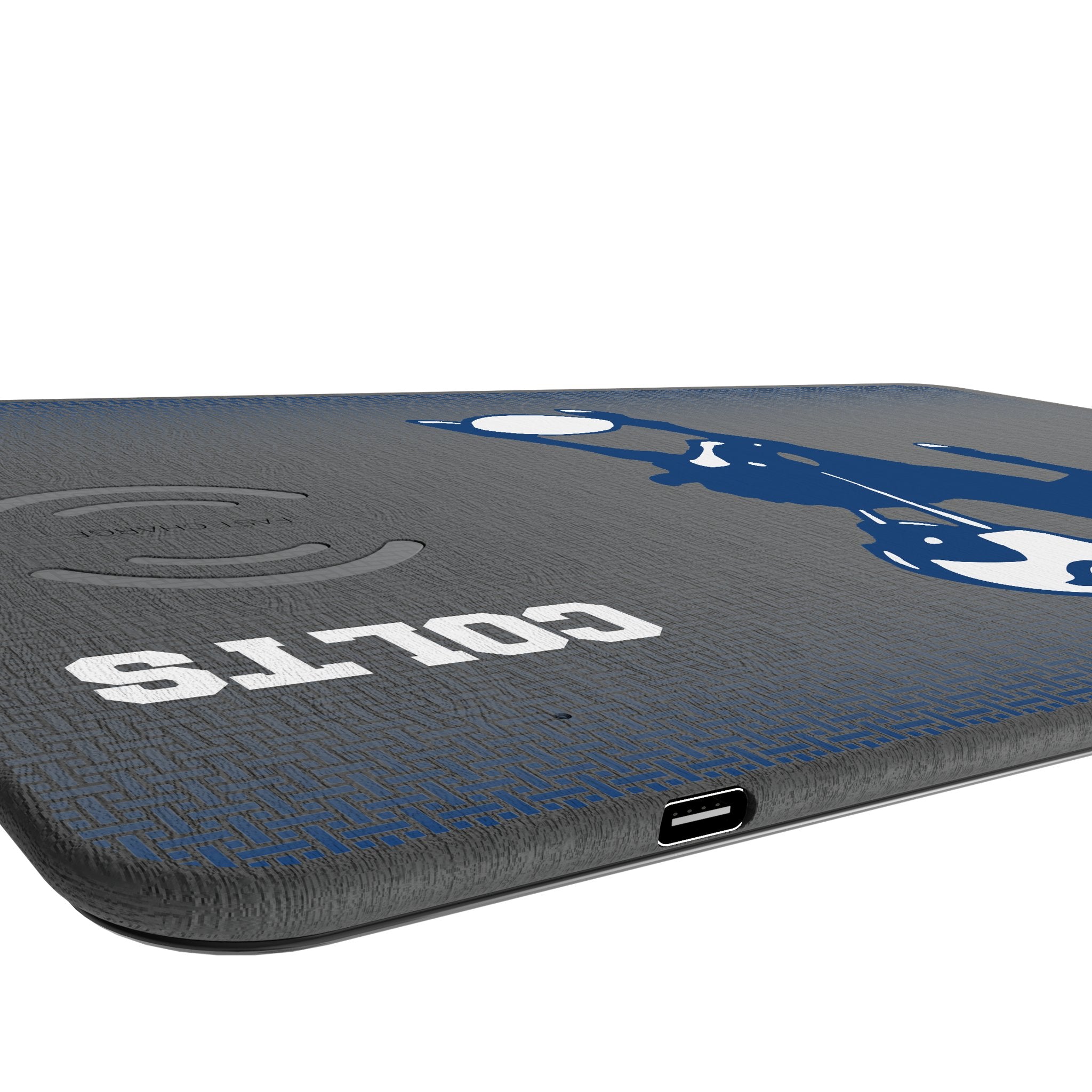 Baltimore Colts 1946 Historic Collection Linen 15W Wireless Charger & Mouse Pad - Fast Charging for iPhone, Samsung, AirPods - Perfect for Office, Gaming & Home Desk Setup
