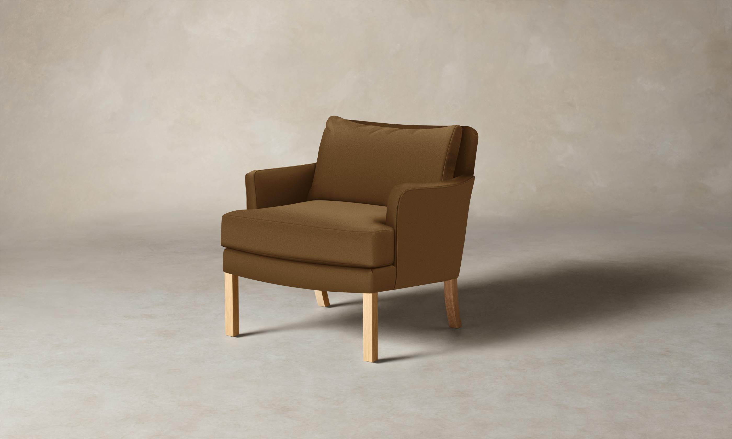 Kaye Chair - Genuine Pebbled Leather Upholstery in Latte Brown - Perfect for Home Office, Living Room, and Dining Room Decor