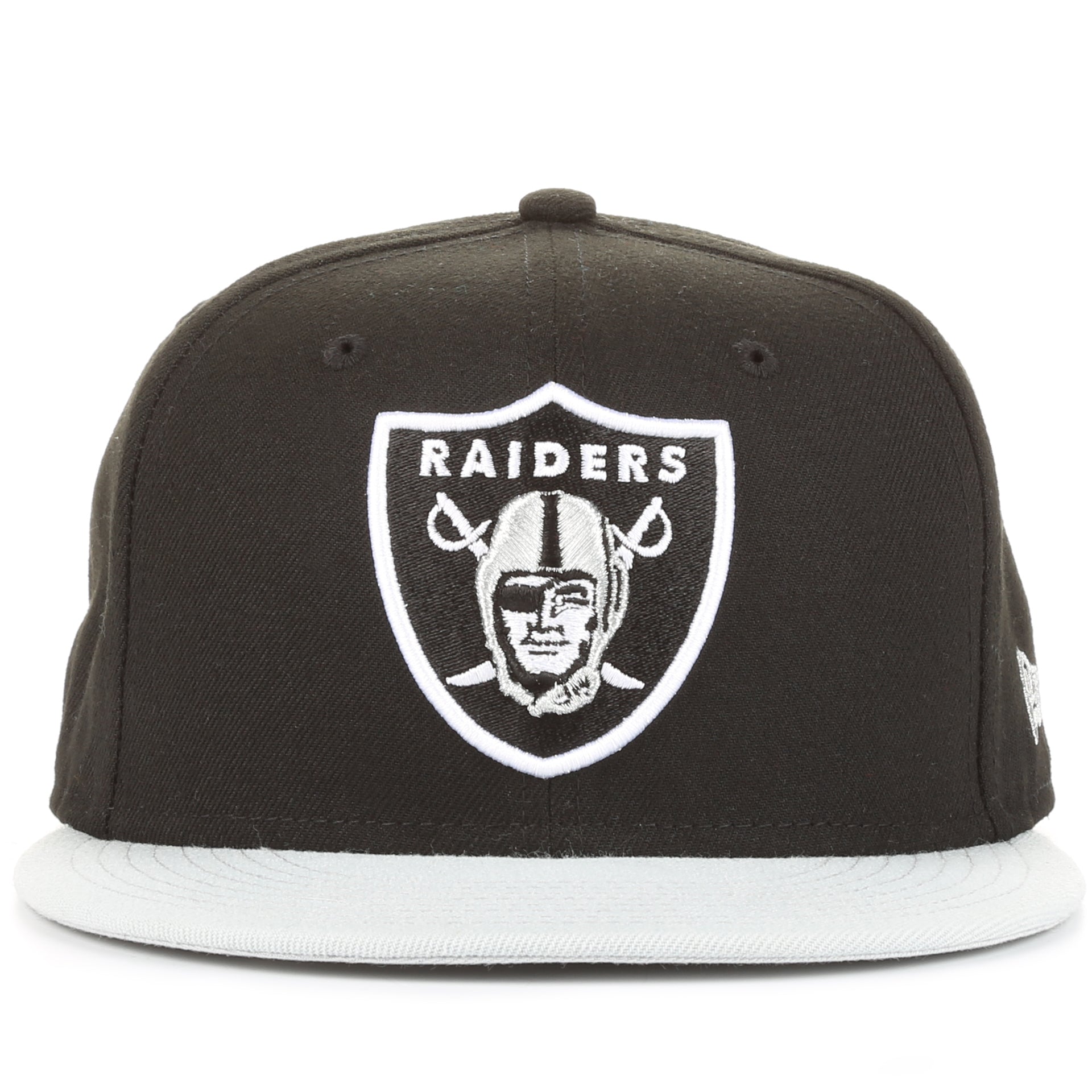 New Era 59Fifty Oakland Raiders Fitted Baseball Cap - Black - Official NFL Team Hat for Men, Game Day & Streetwear Fashion