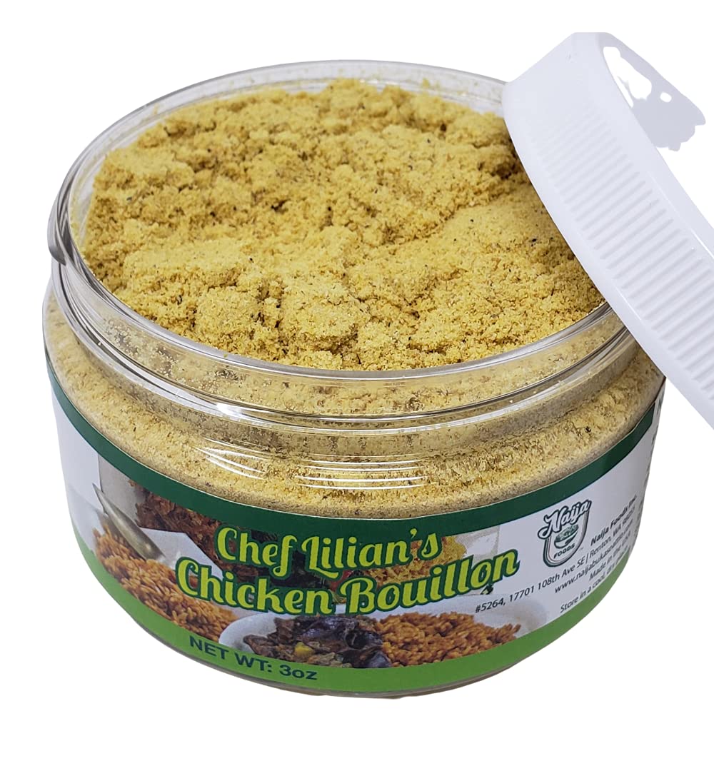 Chef Lilian's Chicken Bouillon Powder - All-Purpose Seasoning for Jollof Rice, Soups & Stews | Premium Flavor Enhancer for African & Caribbean Cuisine | Perfect for Home Cooking & Restaurant Use