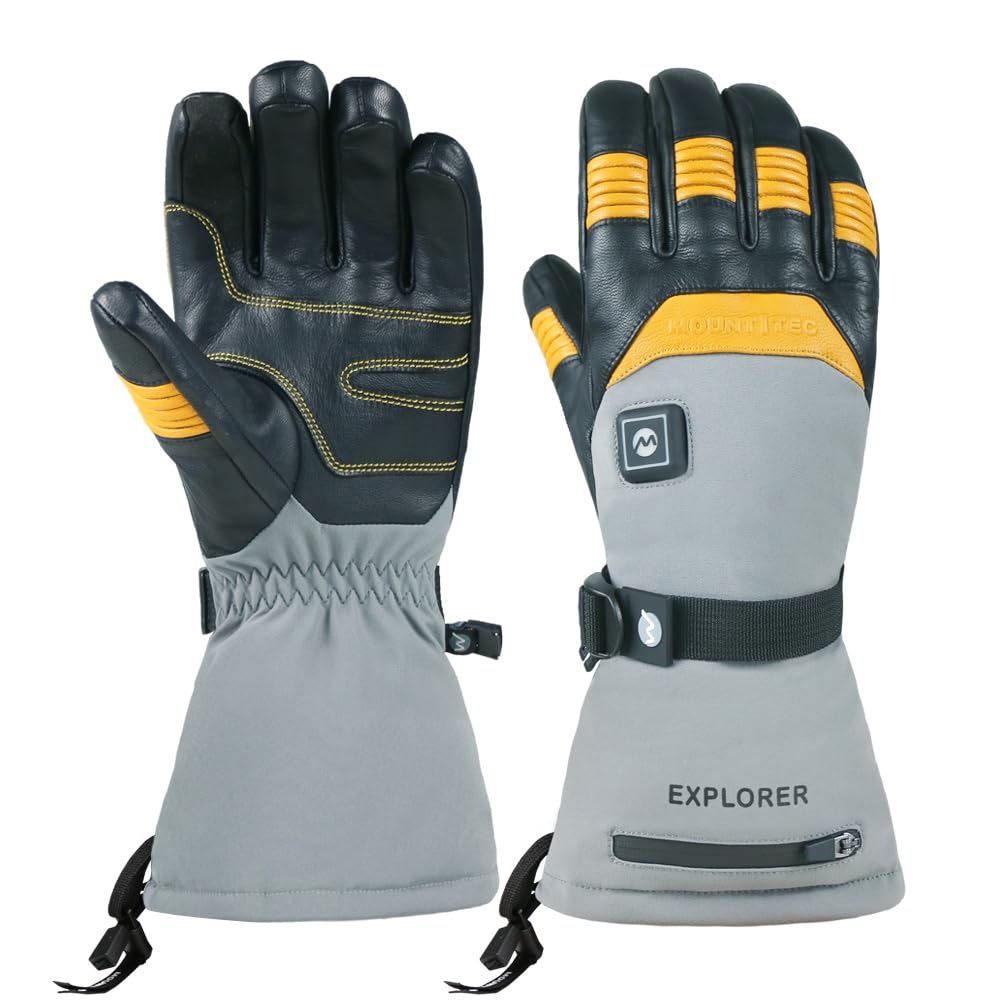 Explorer 5 Rechargeable Battery Heated Gloves for Men & Women - Waterproof Winter Gloves for Skiing, Snowboarding, Hiking & Outdoor Activities