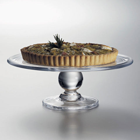 Simon Pearce Hartland Large Cake Plate - Elegant Ceramic Serving Dish for Wedding, Birthday & Holiday Desserts