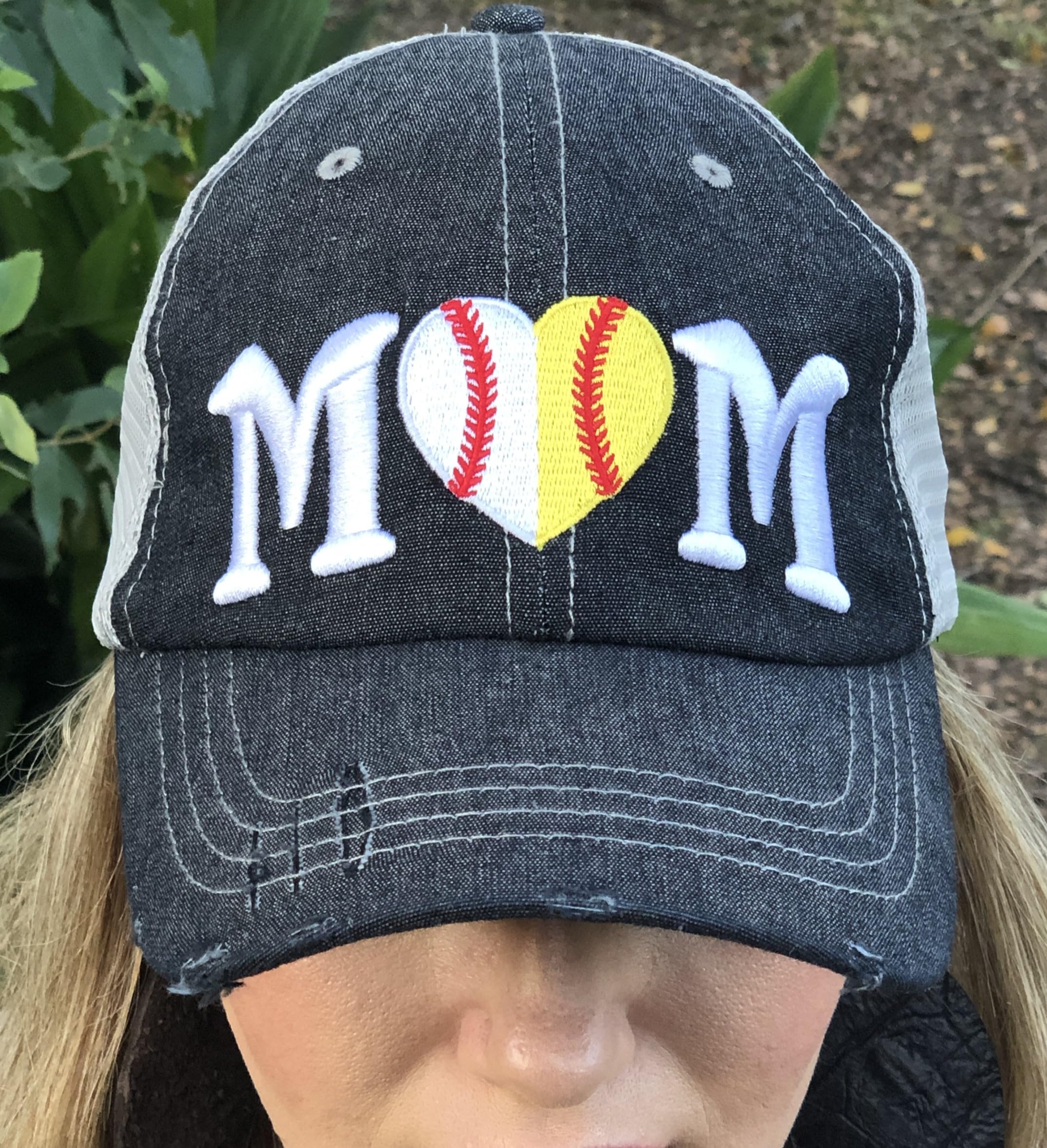 Cocomo Soul Women's Baseball Mom Hat - Adjustable Softball Cap for Moms - 404 Dark Grey - Perfect for Games, Practices & Outdoor Activities
