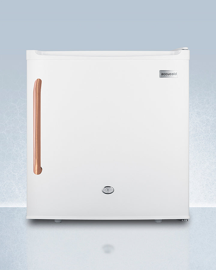 Accucold Compact All Refrigerator with Antimicrobial Pure Copper Handle - 1.7 Cu Ft Mini Fridge for Dorm, Office, Bedroom & Small Spaces - Energy Efficient & Quiet Cooling Appliance
